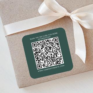 Custom Business QR Code Promotional Marketing Square Sticker