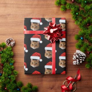 Custom Cat Santa Hat Face
