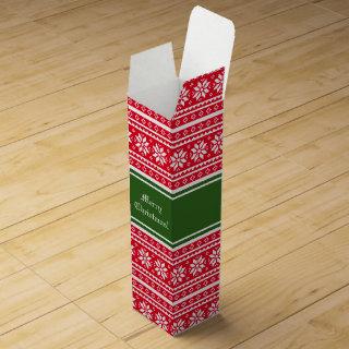 Custom Christmas cardboard wine bottle gift boxes