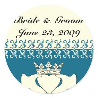 Custom Claddagh Classic Round Sticker