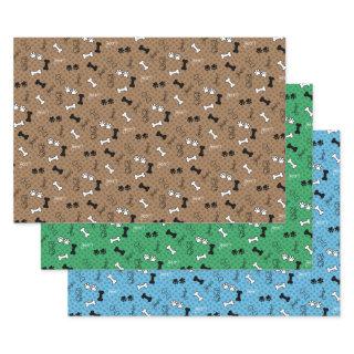 Custom Color, Dog Print  Sheet Set