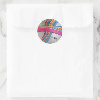 Custom Colorful Quilling Paper 1.5" Round Stickers