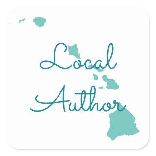 Custom Colors Hawaii Local Author Square Sticker