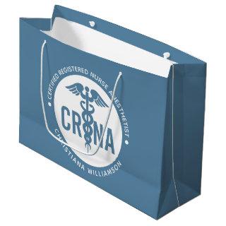 Custom CRNA Certified Registered Nurse Anesthetist Large Gift Bag