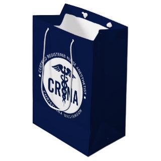Custom CRNA Certified Registered Nurse Anesthetist Medium Gift Bag