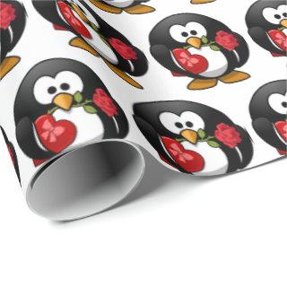 Custom Cute Funny Cartoon Penguin with Gifts