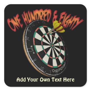 Custom Darts Design Square Sticker