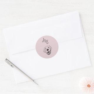 Custom Dog Sticker for Wedding