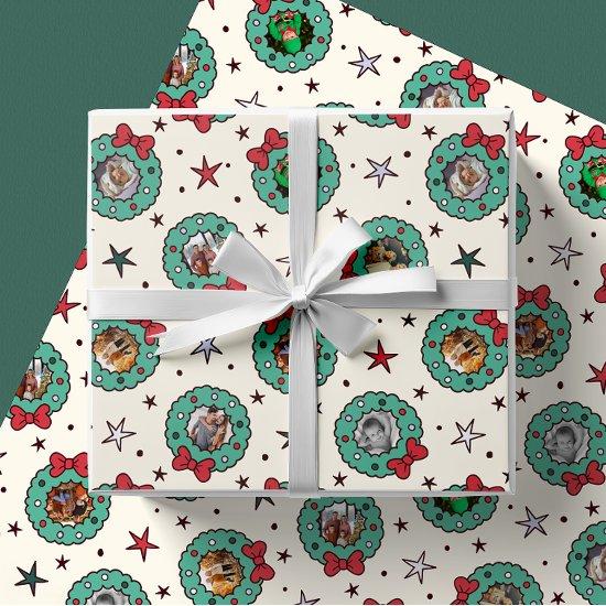 Custom Eight 8 Photo Christmas  Mint
