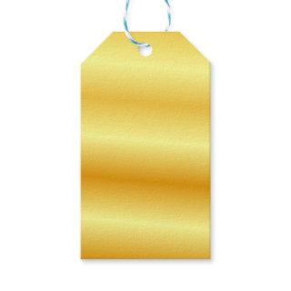 Custom Elegant Faux Gold Metallic Look Blank Gift Tags