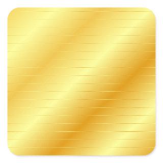 Custom Elegant Modern Trendy Template Gold Look Square Sticker