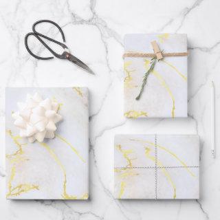 Custom Elegant Simple Gold Marble Template Gift  Sheets