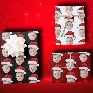 Custom Face Head Photo Santa Hat Christmas  Sheets