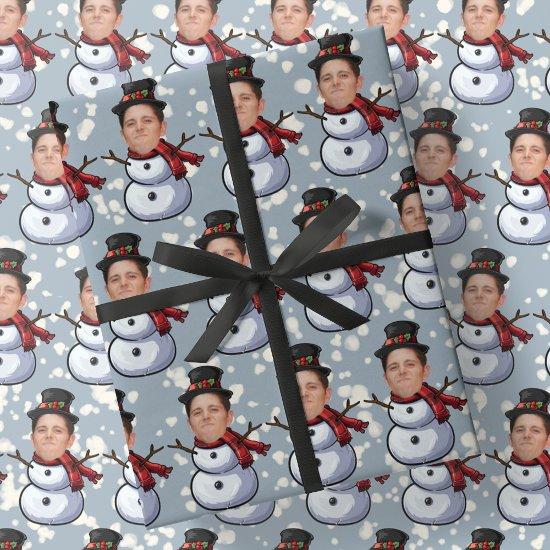 Custom Face Photo Christmas Snowmen