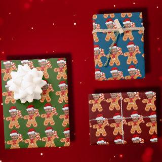 Custom Face Photo Gingerbread Funny Trump  Sheets