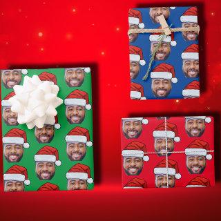 Custom Face Photo Santa Face Hat  Sheets