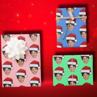 Custom Face Photo Santa Face  Sheets