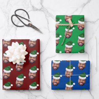 Custom Face Photo Santa Hat  Sheets