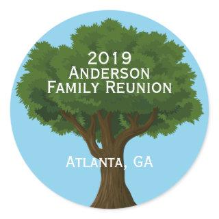 Custom Family Reunion Souvenir Classic Round Sticker