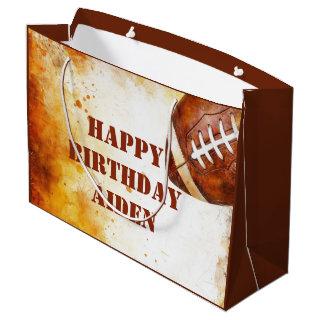 Custom Football Theme Party  Large Gift Bag
