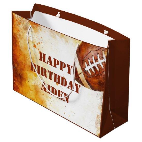 Custom Football Theme Party  Large Gift Bag