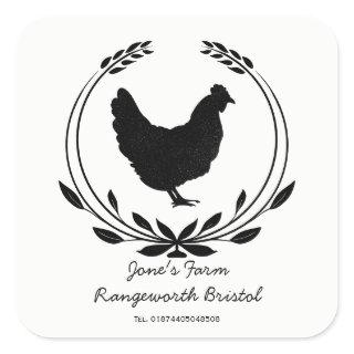 Custom Free Range Egg Carton Label  Farm Fresh Egg