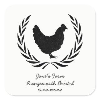 Custom Free Range Egg Carton Label  Farm Fresh Egg