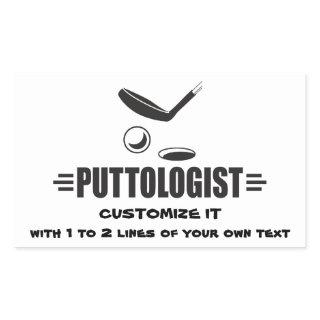 Custom Funny Golf Rectangular Sticker