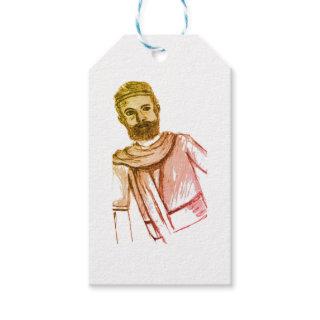 Custom Gift Tag with King David drawing