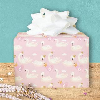 Custom Girl Royal Swan Princess Pink Birthday