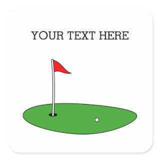 Custom golf stickers and envelope seals
