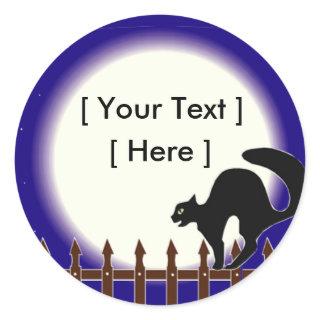 Custom Halloween Cat Stickers