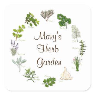 Custom Herb Garden Stickers