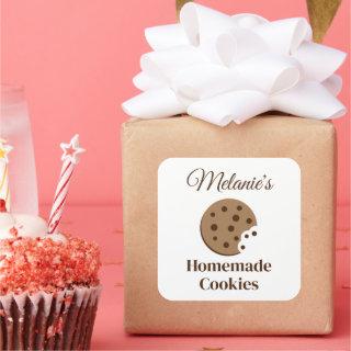 Custom homemade chocolate chip cookies stickers