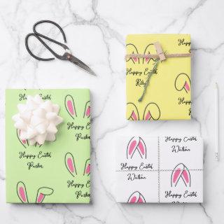 Custom Kid's Names Easter Bunny Ears  Sheets