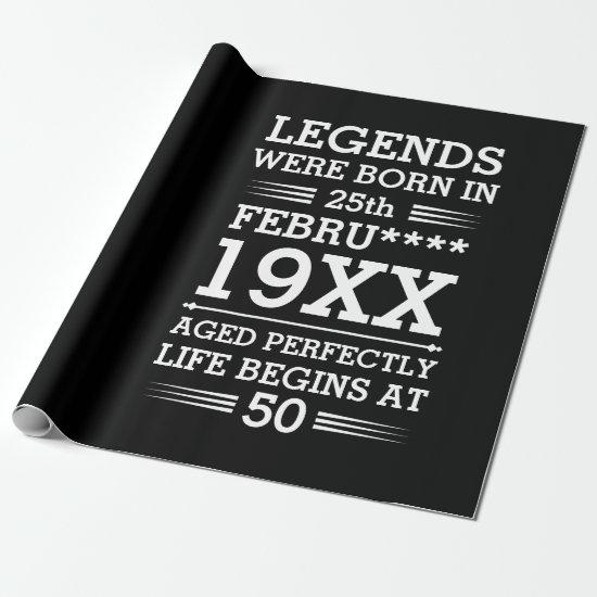 Custom Legends Were Born in Date Month Year Age