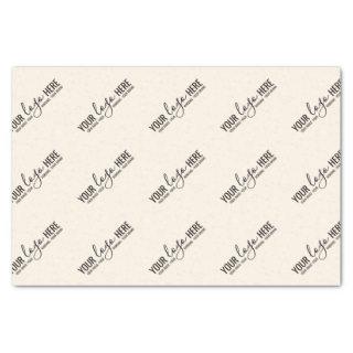 Custom Logo Business Company Packaging Beige Tissue Paper