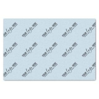 Custom Logo Business Company Packaging Pastel Blue Tissue Paper