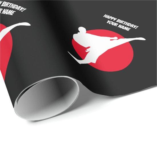 Custom martials arts karate silhouette Birthday