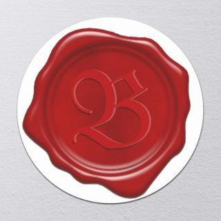 Custom Monogram Red Wax Seal