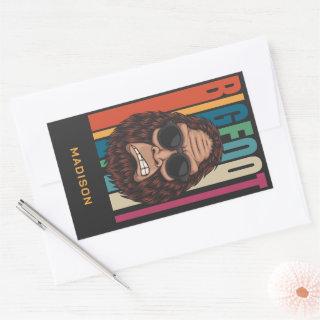 Custom Name Bigfoot Rectangular Sticker