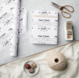 custom name bride and groom script wedding