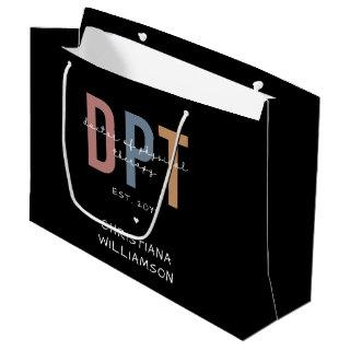 Custom Name DPT Doctor of Physical Therapy Large Gift Bag