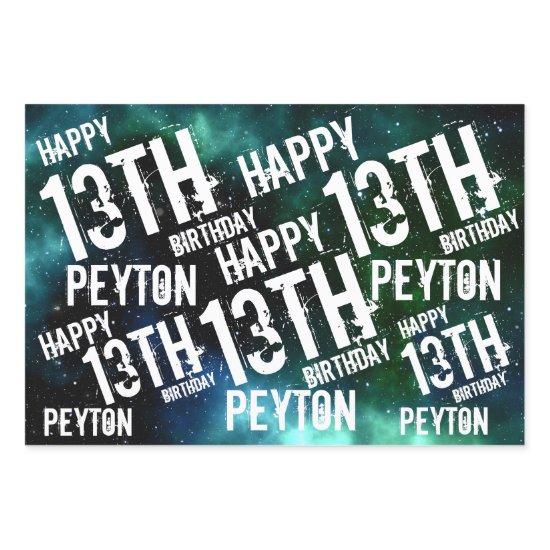 Custom Personalized Galaxy Birthday Party  Sheets