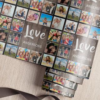Custom Photo Collage Rustic Farmhouse Love Family