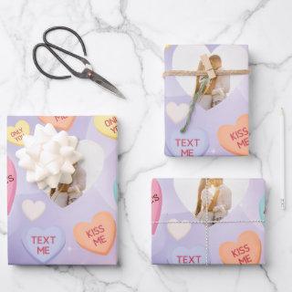 Custom Photo Conversation Candy Hearts   Sheets