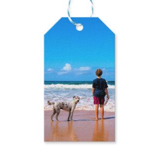 Custom Photo Make Your Own Design - I Love My Pet  Gift Tags