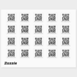 Custom QR Code Generator Website Square Sticker