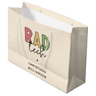 Custom Rad Tech Radiologic Technologist Radiology Large Gift Bag