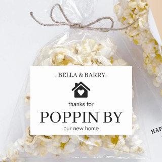 Custom Realtor Open House Housewarming Party Favor Rectangular Sticker
